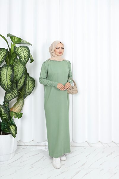 NİSUM MODA Pearl Mercerized Dress