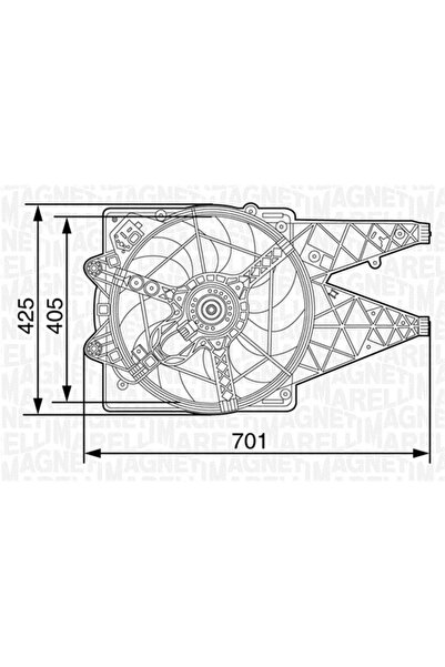 MAGNETI MARELLI Ventilator Radiator Fiat Doblo Cargo/Doblo Bus/Doblo Platou /...