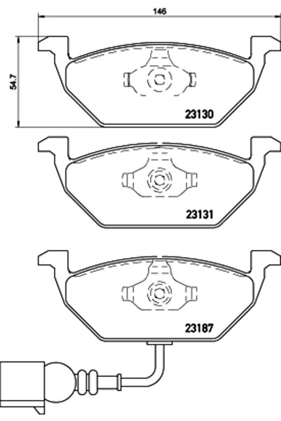 Brembo Set Placute Frana Frana Disc Audi A3 Seat Leon