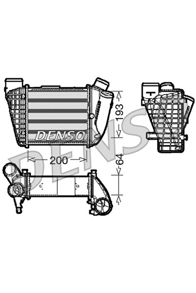 DENSO Intercooler Compresor Dreapta Audi A4 B6/A4 B7