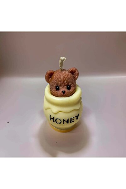Unbraded Lumânare Parfumată Ursuleț Miere – Handmade Ceară Naturală 80g