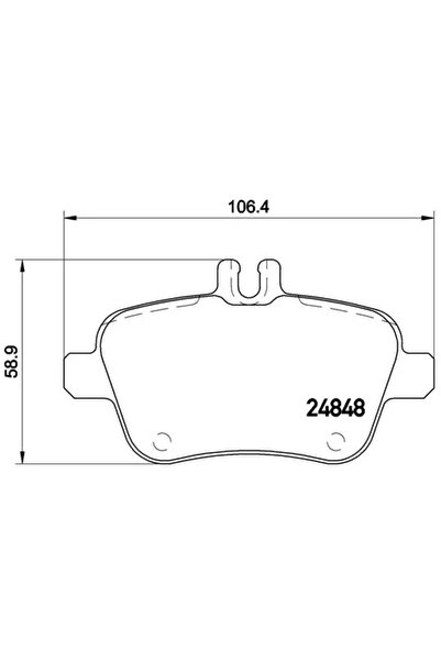 Brembo Set Placute Frana Frana Disc Mercedes-Benz A-Class/B-Class Sports Tour...