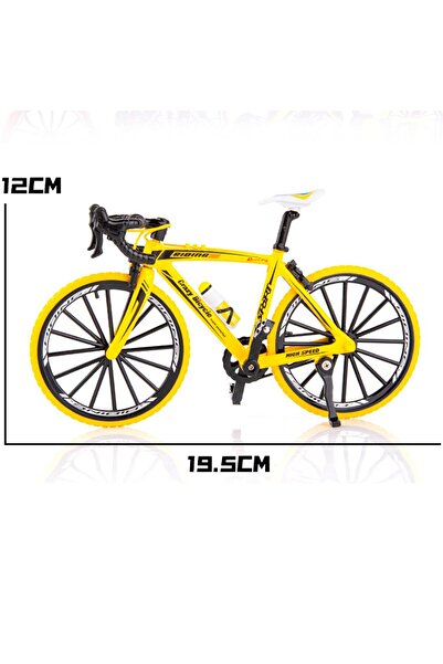keyfim shop Parmak Model Dağ Ve Yol Bisikleti 19cm *12 cm Sarı
