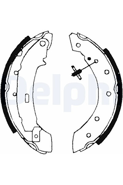 DELPHİ Комплект спирачни челюсти Citroen Saxo/Zx Peugeot 106 1/106 2/306