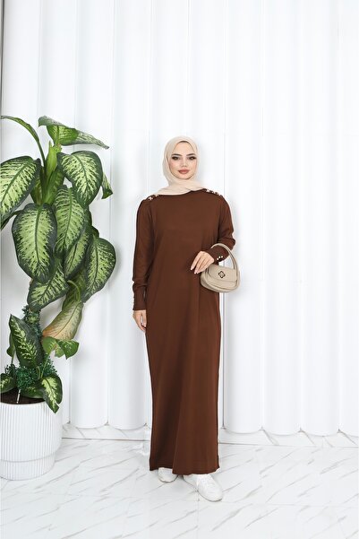 NİSUM MODA Pearl Mercerized Dress