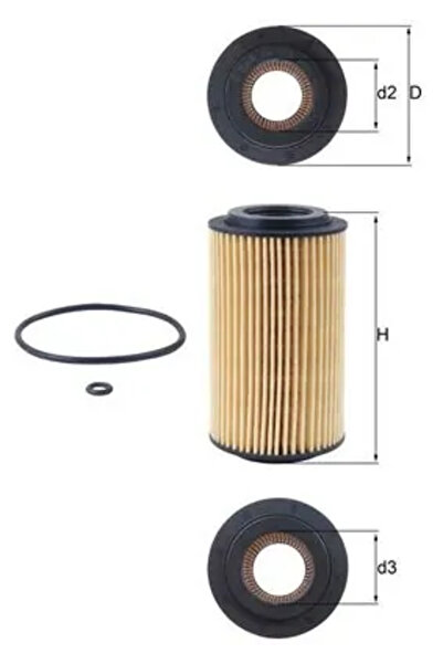 MAHLE Filtru Ulei Opel Astra G/Frontera B/Omega B Saab 9-3