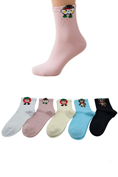 stellare 5 perechi de șosete drăguțe din bumbac din personaj piese