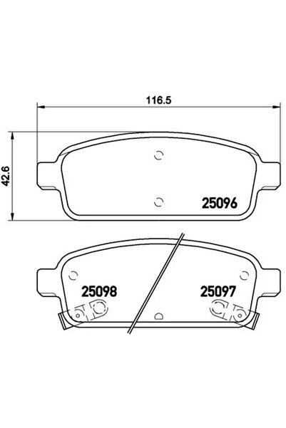 Brembo Set Placute Frana Frana Disc Chevrolet Cruze/Orlando/Volt Chevrolet (S...
