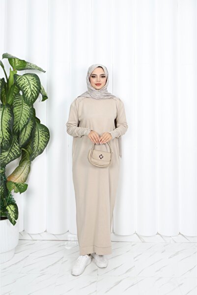 NİSUM MODA Pearl Mercerized Dress