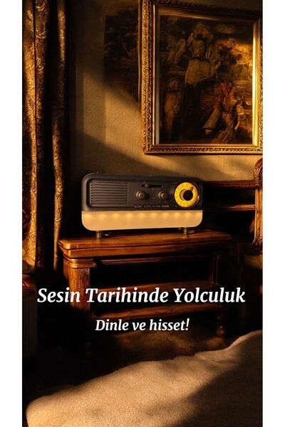 Dexxony Dx-09 Gece Lambalı Lüks Nostaljik Radyo & Fm Radyo & Bluetooth Hoparlör - Videolu Ürün
