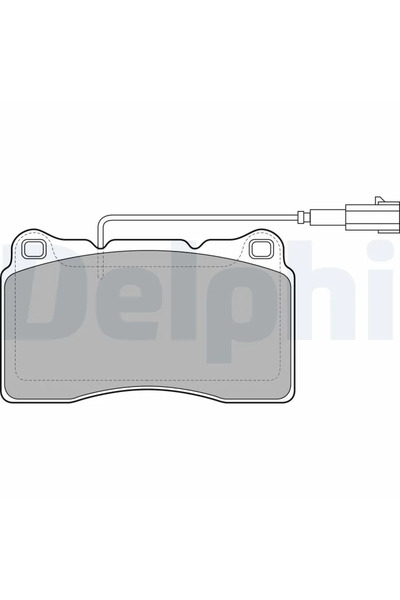 DELPHİ Set Placute Frana Frana Disc Alfa Romeo 156 Sportwagon/159/166 Lancia ...