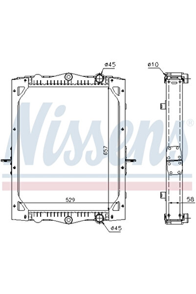Nissens Radiator Racire Motor Daf Lf 45/Lf 55