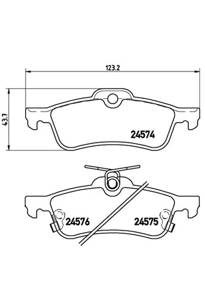 Brembo Set Placute Frana Frana Disc Daihatsu Charade 8 Toyota Yaris