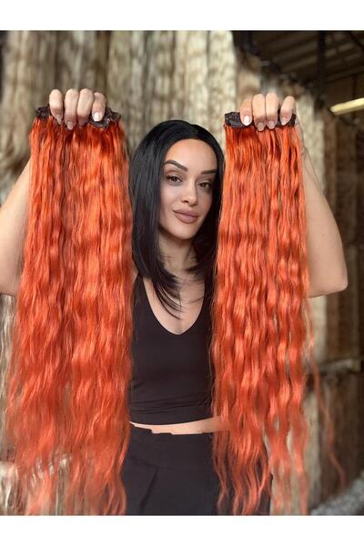 Suzan Peruk 8 Parça Çıtçıt Seti.Doğal Orjinal Saç-Boya fön Maşa garantili