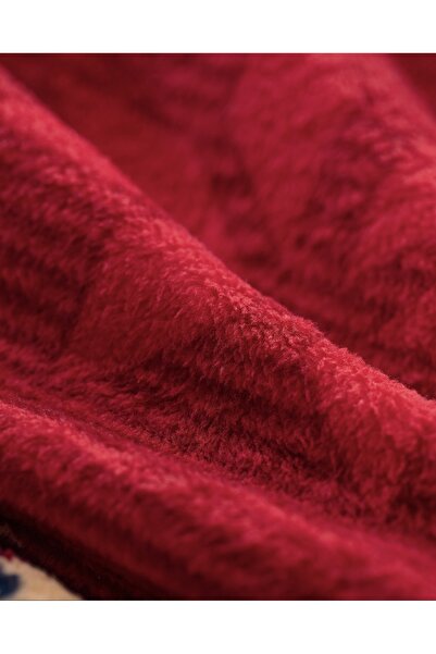 Madame Coco Delit Welsoft Printed Double Blanket - Red