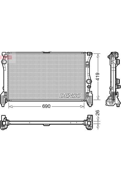 DENSO Radiator Racire Motor Mercedes-Benz 5-Class/Vito Mixto/Vito Tourer