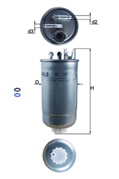 MAHLE Filtru Combustibil Audi A3/A4 B5/A6 C5 Fiat Punto