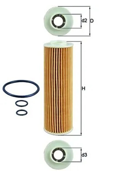 MAHLE Filtru Ulei Mercedes-Benz C-Class/E-Class/Slk Mercedes-Benz (Bbdc) C-Cl...