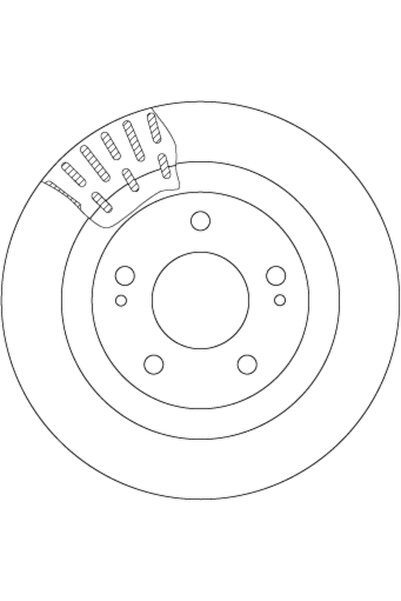 TRW Disc Frana Changfeng Leopaard CS7 Mitsubishi Pajero Pinin 1