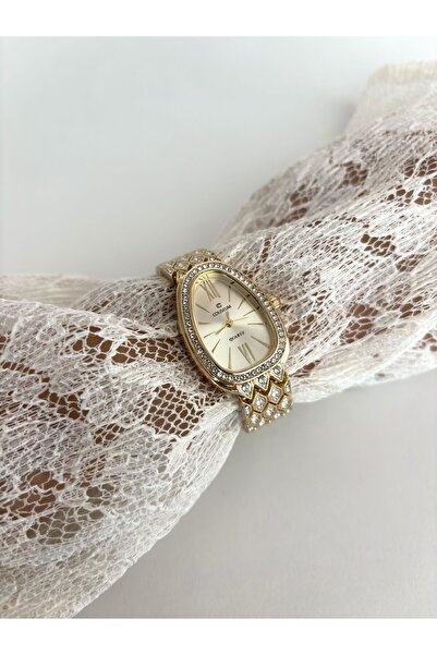 VETTA Vintage Gold Çelik Zincir Kol Saati