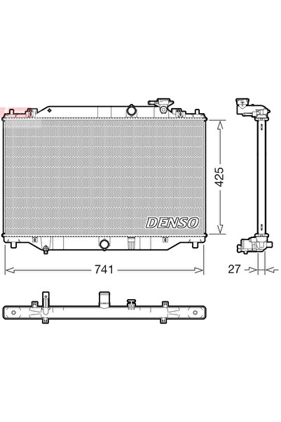 DENSO Radiator Racire Motor Mazda Cx-5
