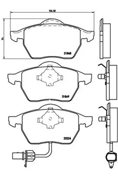 Brembo Set Placute Frana Frana Disc Ford Galaxy 1/Galaxy Model 1 Van Seat Alh...