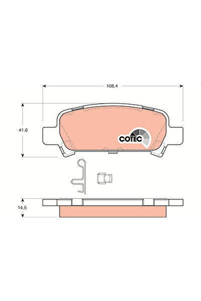 TRW Set Placute Frana Frana Disc Subaru Forester/Impreza/Legacy 3