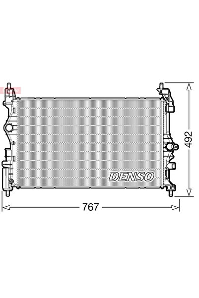 DENSO Radiator Racire Motor Opel Corsa E Vauxhall Corsa Model 4/Corsavan Mode...