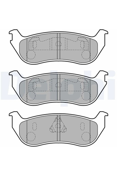 DELPHİ Комплект накладки за дискови спирачки Jeep Cherokee/Wrangler 2