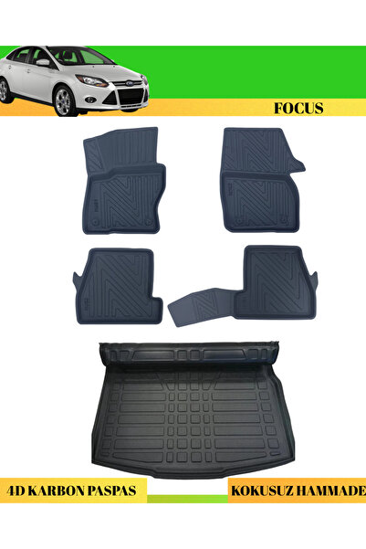 ACK Dizayn FORD FOCUS 3/3,5 2011-2017 SD ARACA ÖZEL ÜRETİM 4D HAVUZLU KARBON ...