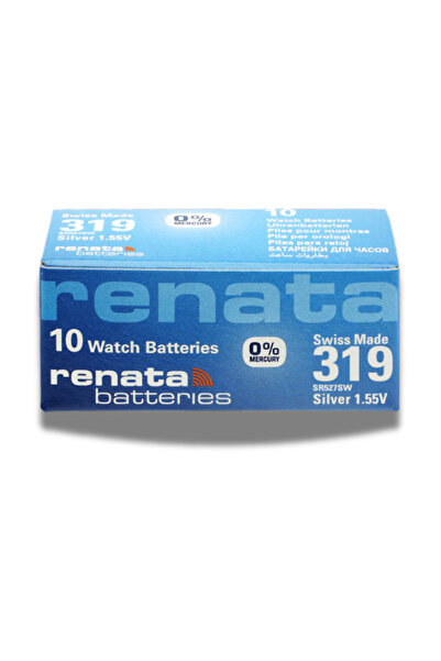 RENATA Set of 10 319 or SR537SW Batteries