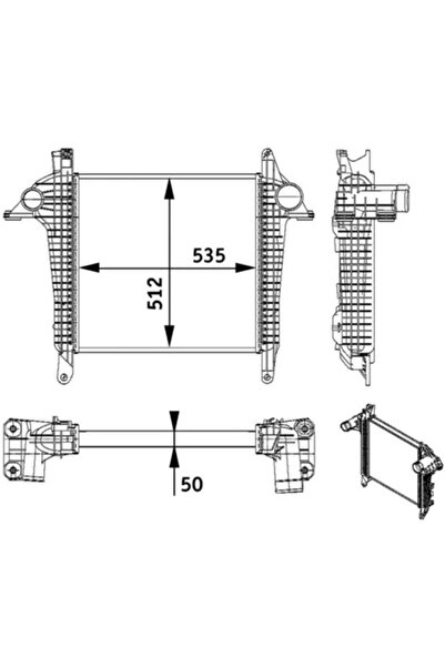 MAHLE Intercooler Compresor Man Tgl 1/Tgl 2