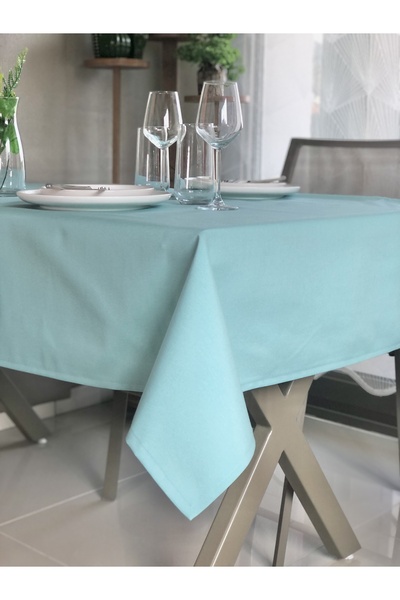desen izmir American Service, 130 X 280 Water Green Tablecloth