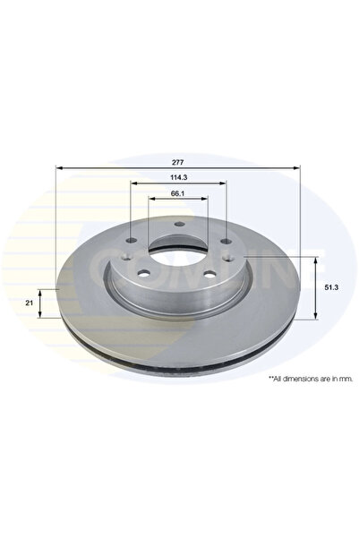 Comline Disc Frana Land Rover Freelander 1