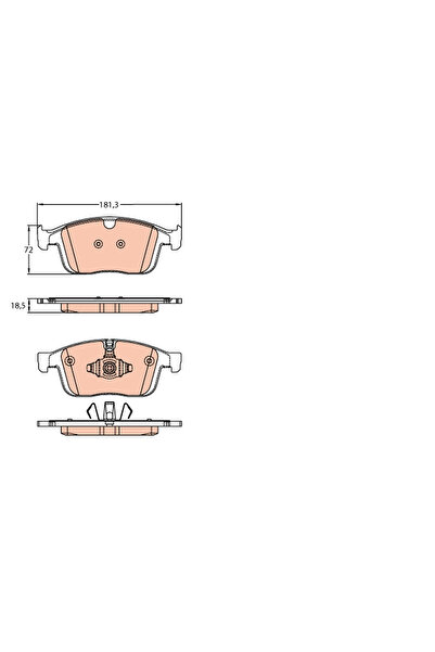 TRW Set Placute Frana Frana Disc Volvo XC60 1 Suv/XC60 1 Van