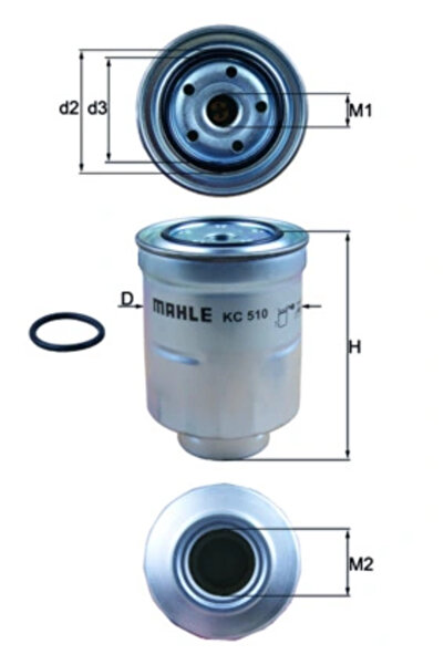MAHLE Filtru Combustibil Citroen C4 Aircross Mitsubishi Asx/Eclipse Cross/Lan...