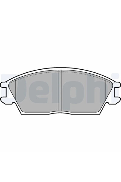 DELPHİ Комплект накладки за дискови спирачки Hyundai Accent 1/Accent 2/Accent...