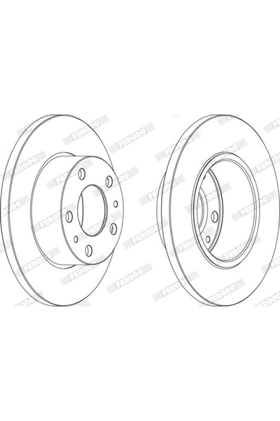 FERODO Disc Frana Iveco Daily 3 Caroserie/Daily 3 Platou / Sasiu