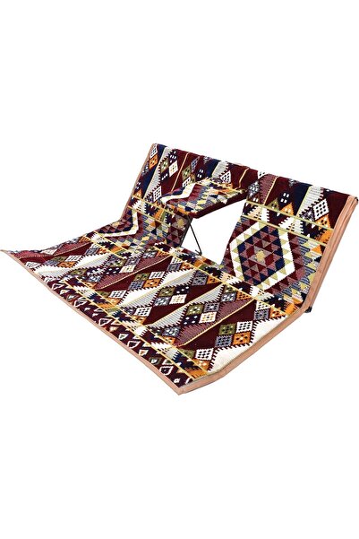 BUNCA Foldable and adjustable floor chair for the desert, picnics, camping and beach, soft embossed fabric