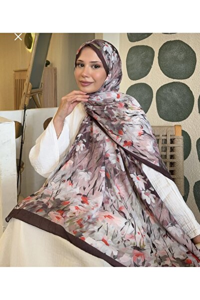 MODA Mineleşarp Autumn Collection Brown Bamboo Kashmir Shawl