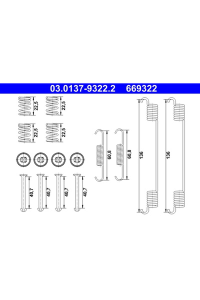 Ate Set Accesorii Sabot De Frana Ford Ecosport