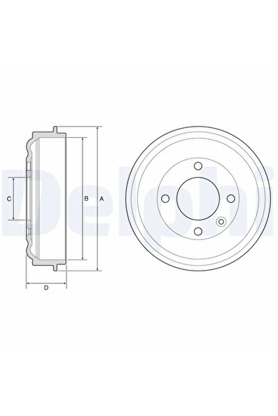 DELPHİ Tambur Frana Opel Corsa F Peugeot 208 2