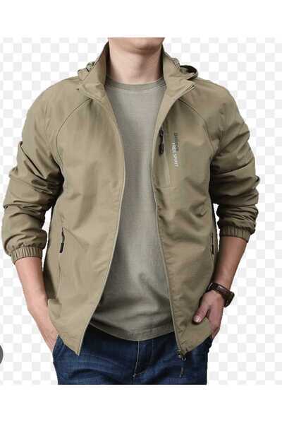 MEYRA Men's Outdoor Jacket, Windbreaker, Hooded, Stylish and Comfortable Model with Mesh Lining
