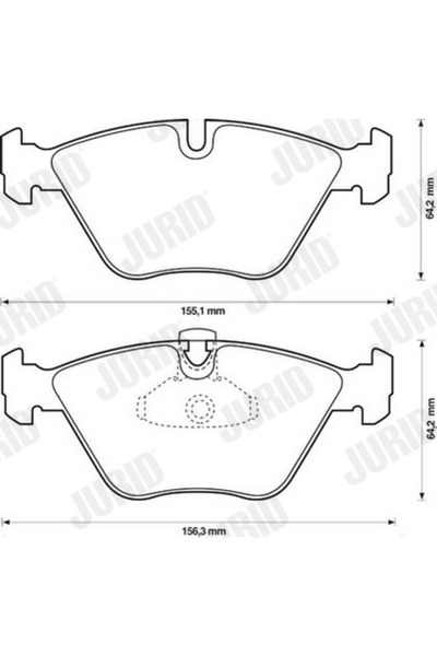 Jurid Set Placute Frana Frana Disc Bmw 3/5/Z4 Roadster