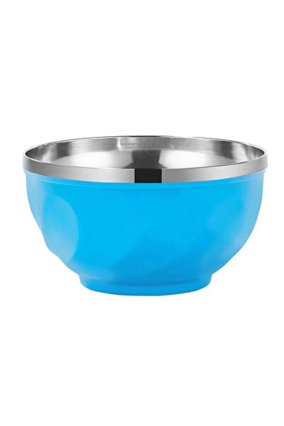 OEM Bol bucătărie inox cu capac, albastru deschis, 17 cm