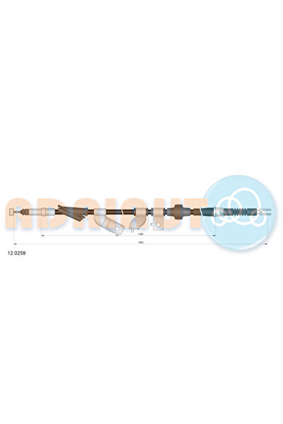Adriauto Cablu Frana De Parcare Spate Stanga Honda Civic 6 Mg Mg Zs