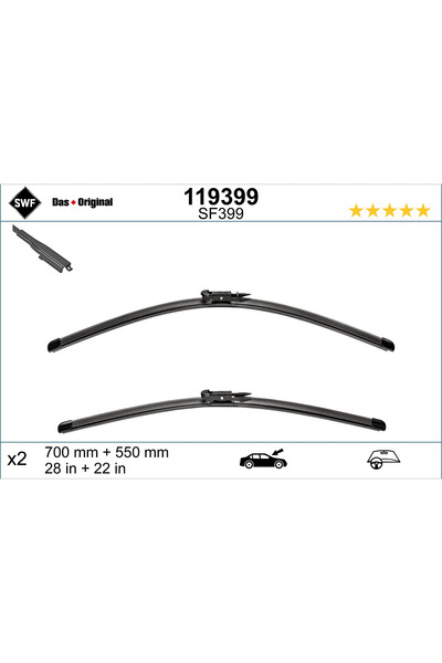 SWF Lamela Stergator Fata Citroen C5 3 Opel Zafira / Zafira Family B