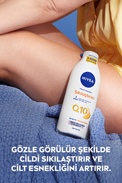 NIVEA Q10 Sıkılaştırıcı C Vitamini Vücut Losyonu 250ml ve Nemlendirici Kiraz Çiçeği Vücut Losyonu 400ml