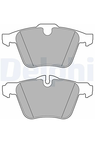 DELPHİ Комплект спирачни накладки за дискови спирачки Jaguar F-Type/Xf 1/Xf S...