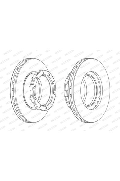 FERODO Дискови спирачки Man Lion´S City Neoplan Cityliner/Jetliner/Spaceliner